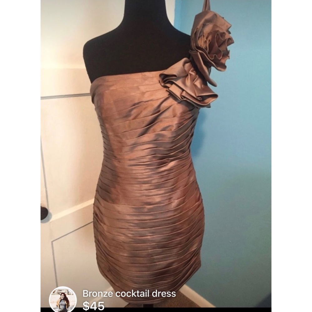 Bronze OS Cocktail Dress